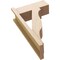Ekena Millwork 7 1/2-in W x 18-in D x 30-in H Funston Block Rough Cedar Woodgrain TimberThane Outlooker, Primed Tan OUTUR075X18X30FST44RCPR - alternate 5